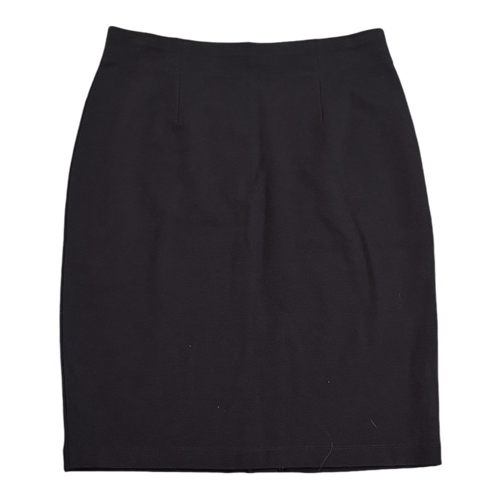 EILEEN FISHER Brown Pencil Skirt Business Casual Size PM M Petite Work Midi Mini